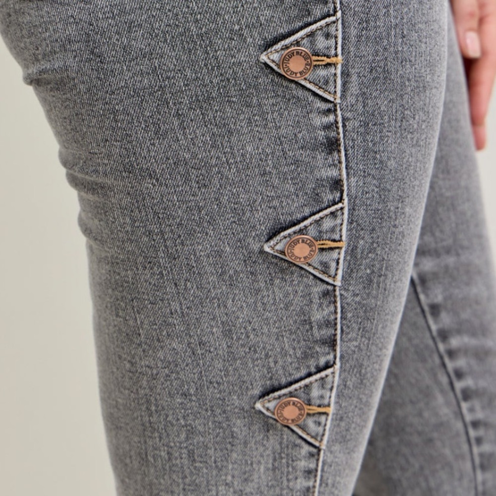 NWT Judy Blue High Waist Western Side Seam & Coin Pocket Bootcut Denim Jeans - Picture 5 of 16